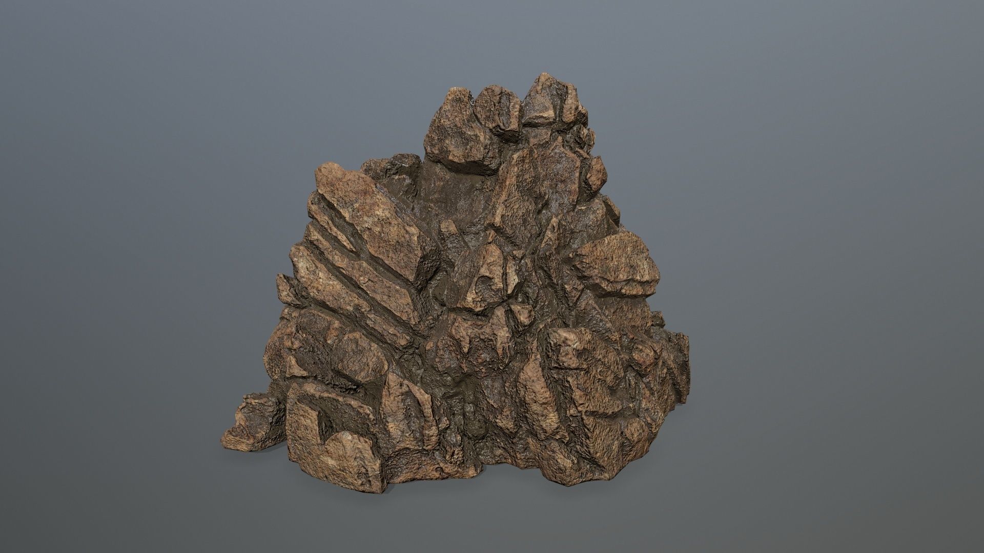 desert rocks  Low-poly 3D model_24