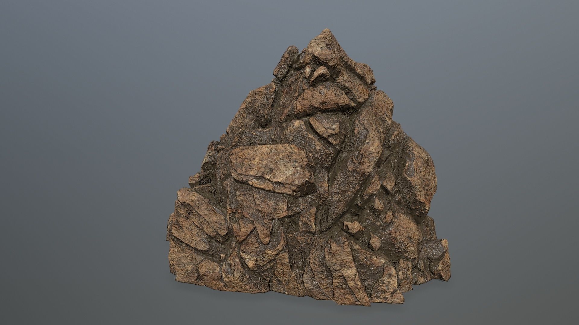 desert rocks  Low-poly 3D model_23