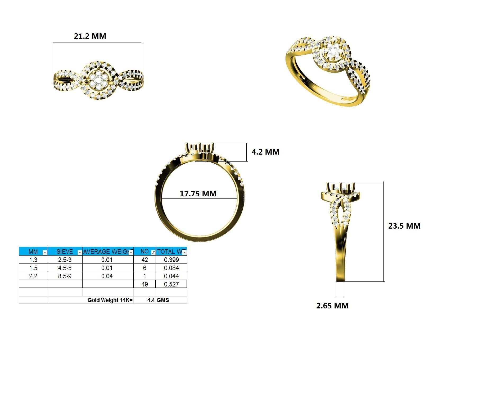Ring - 127694 3D print model_12