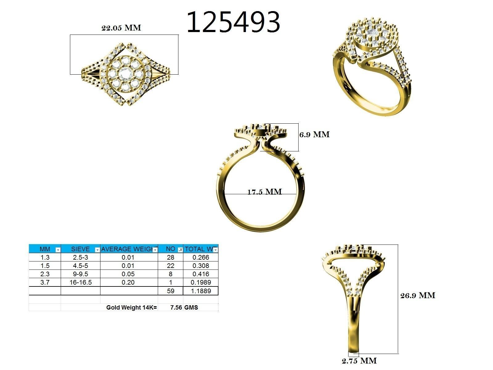 Ring - 125493 3D print model_12