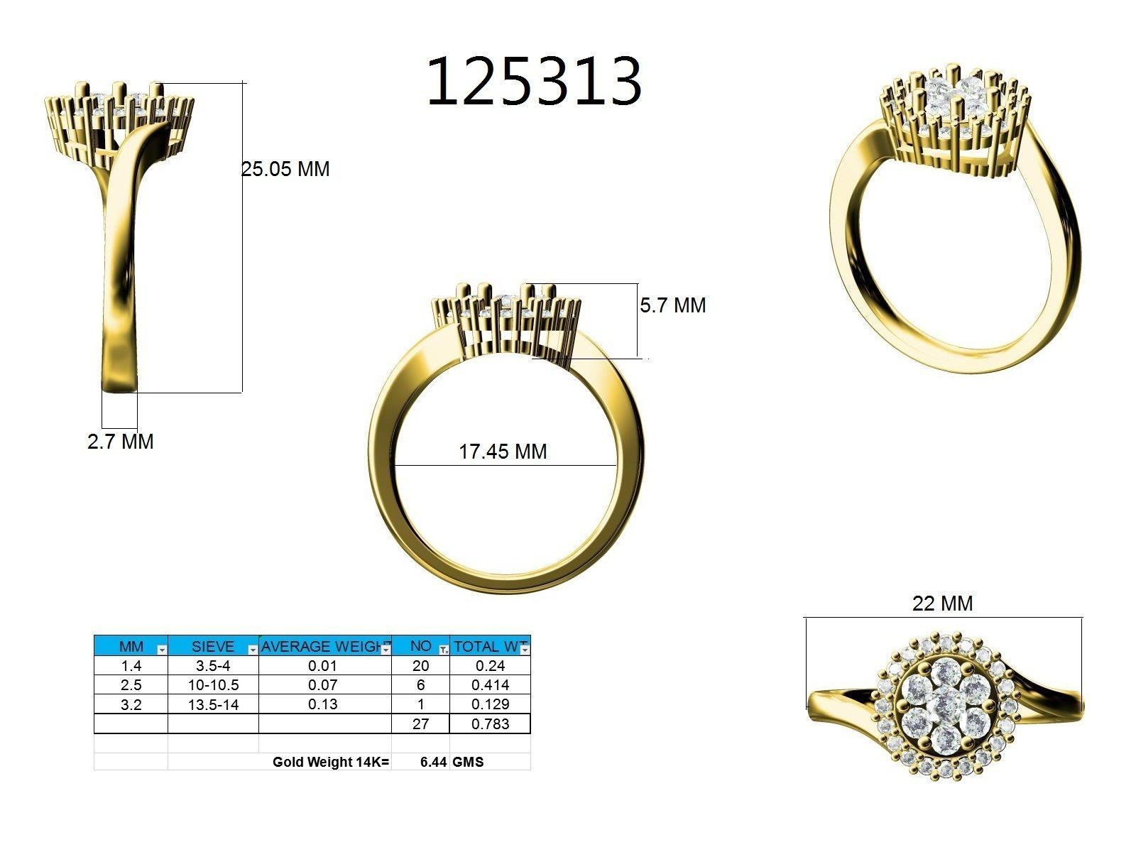 Ring - 125313 3D print model_12