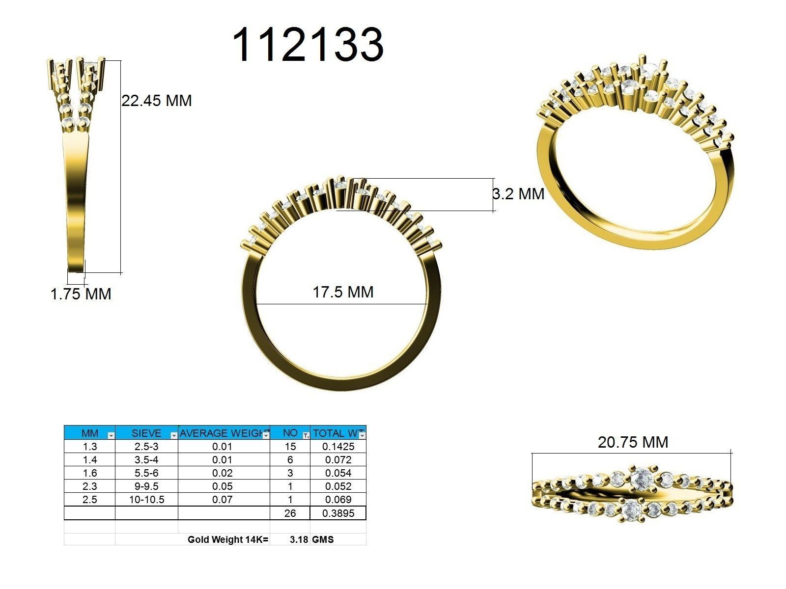Ring - 112133 3D print model_12