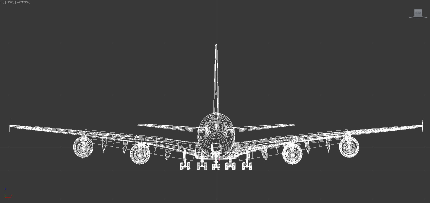 Airbus 380-8 Lufthansa Low-poly 3D model_21