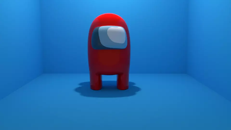 Among Us 3d model Low-poly 3D model_0