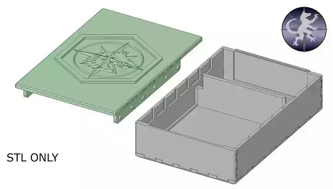 SHIELD Dice Tray Vault 3D print model