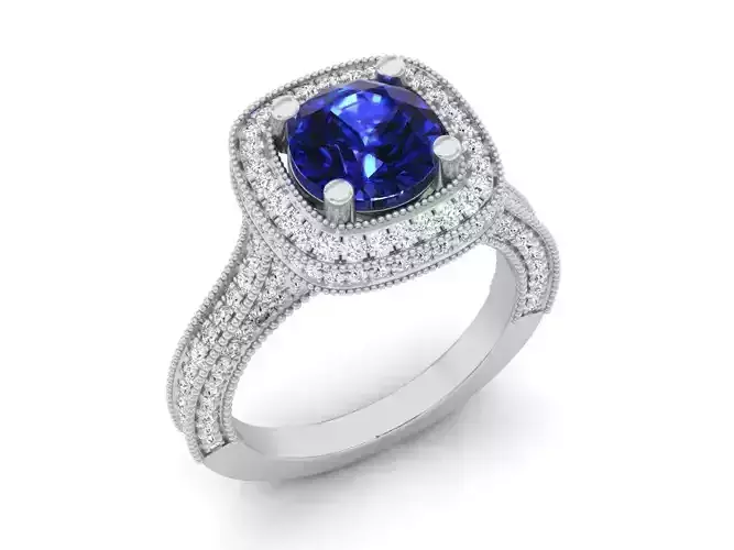 Round center Diamond jewelry ring for woman