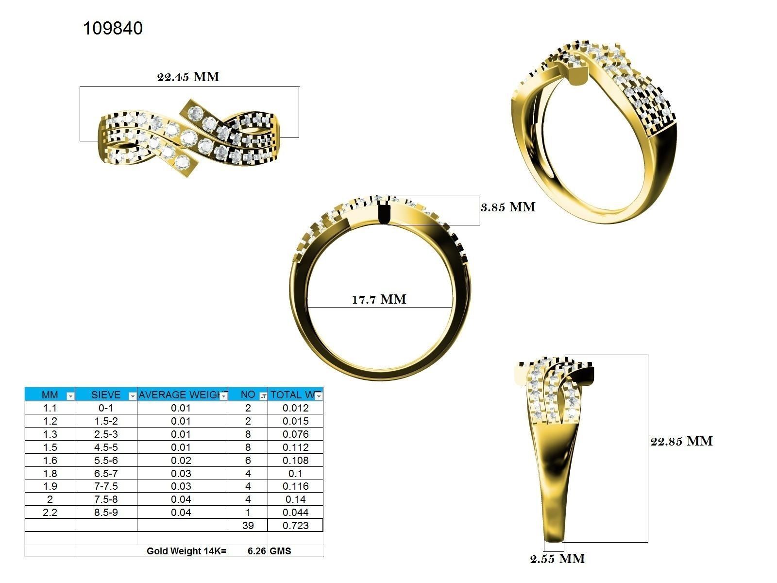 Ring - 109840 3D print model_12