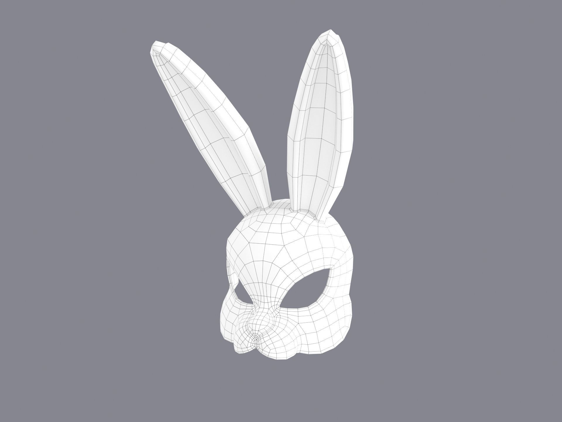 Rabbit Mask 3D model_29