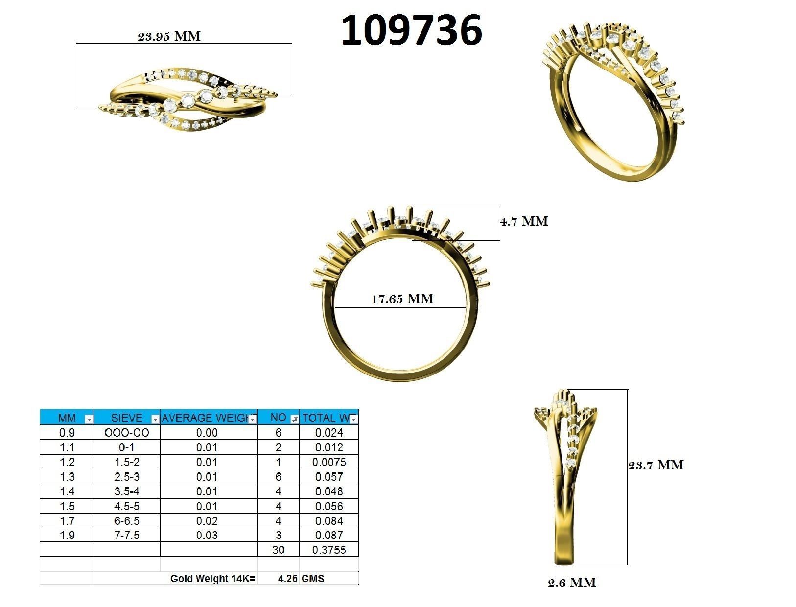 Ring - 109736 3D print model_12