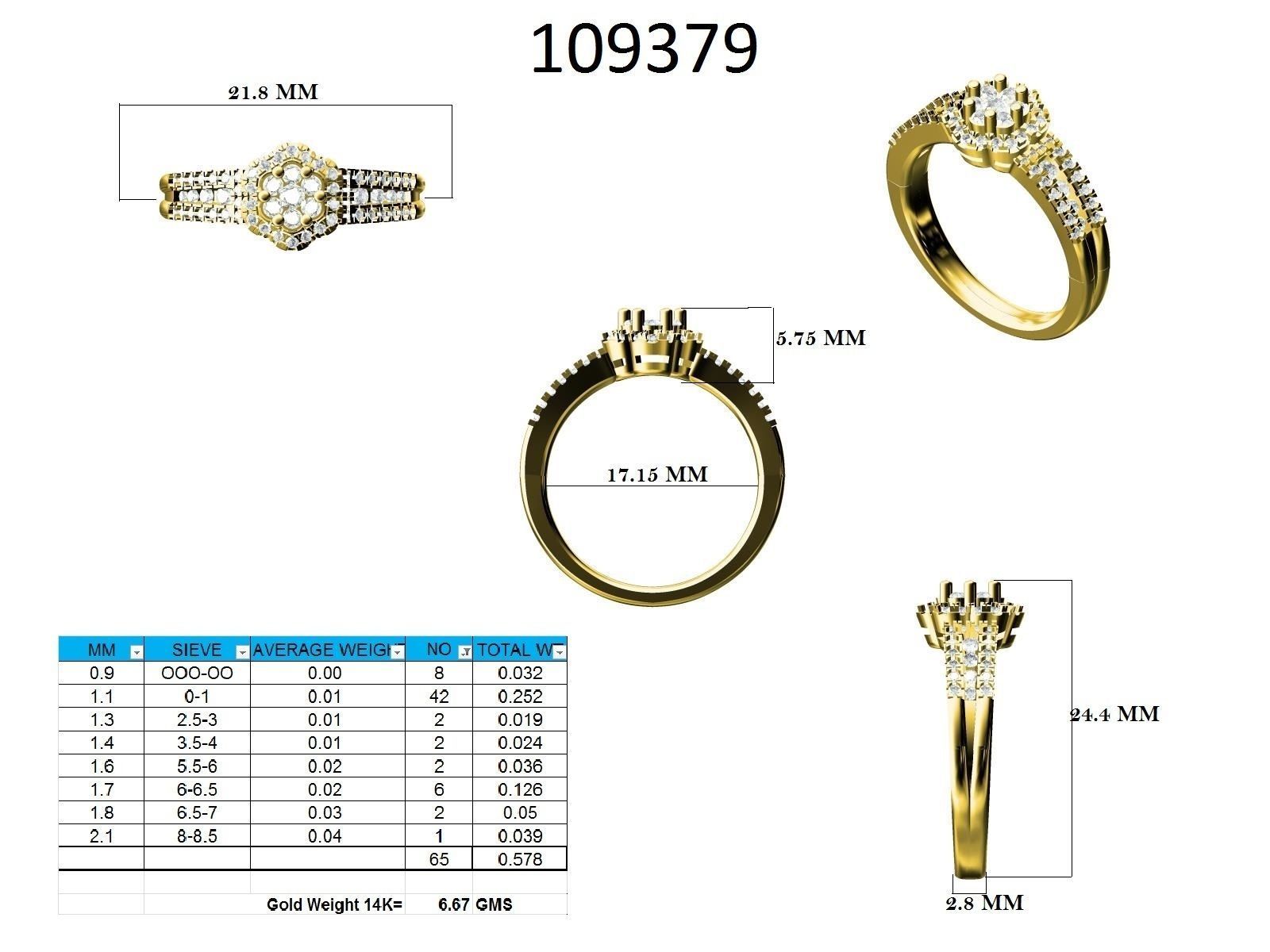 Ring - 109379 3D print model_12