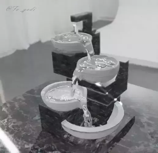 water fountain 3d model