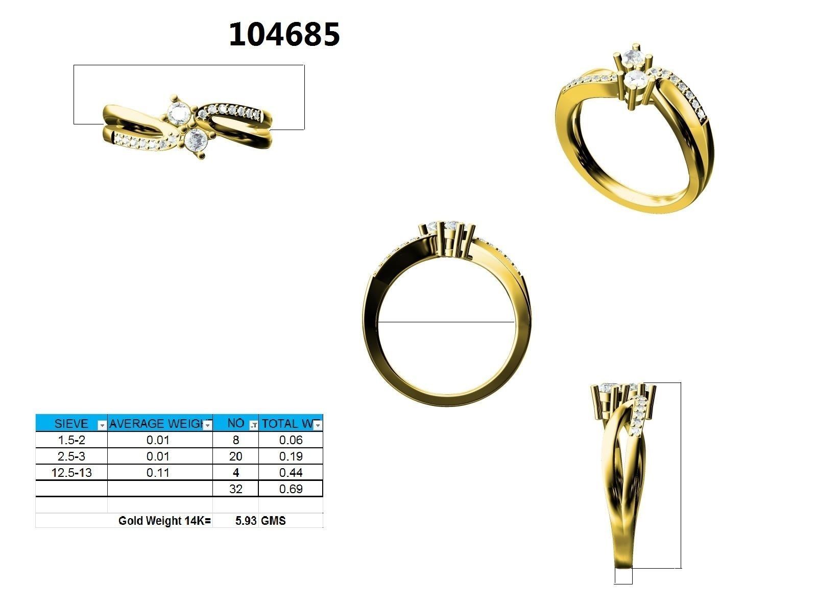 Ring - 104685 3D print model_12