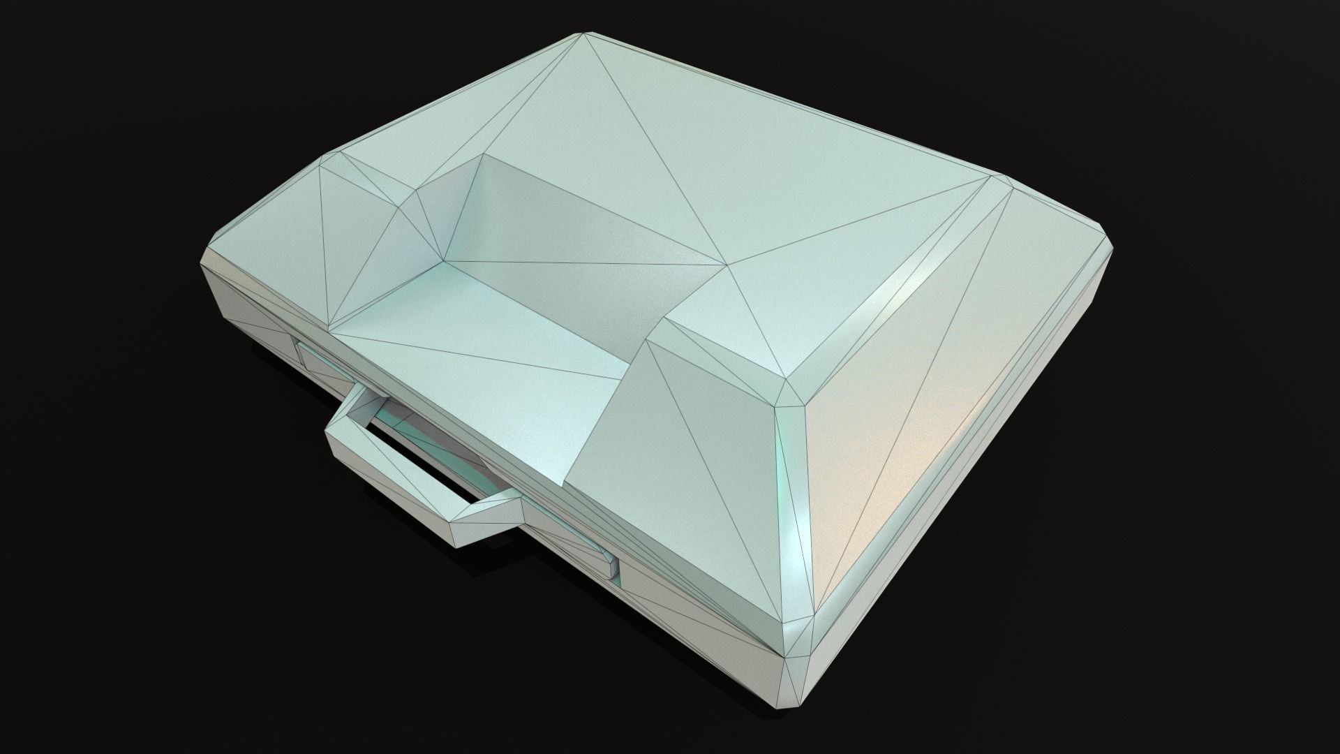 Sci-Fi First Aid Kit Medi Pack Low-poly 3D model_8