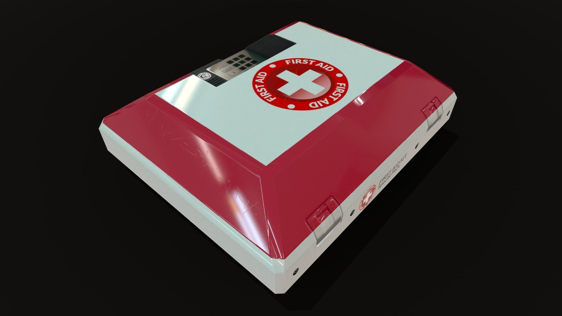 Sci-Fi First Aid Kit Medi Pack Low-poly 3D model_15