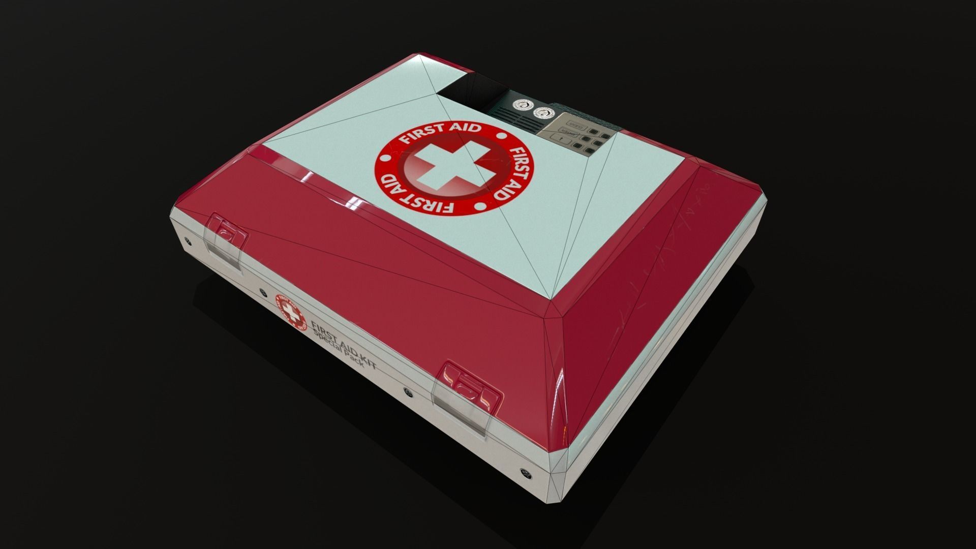 Sci-Fi First Aid Kit Medi Pack Low-poly 3D model_24