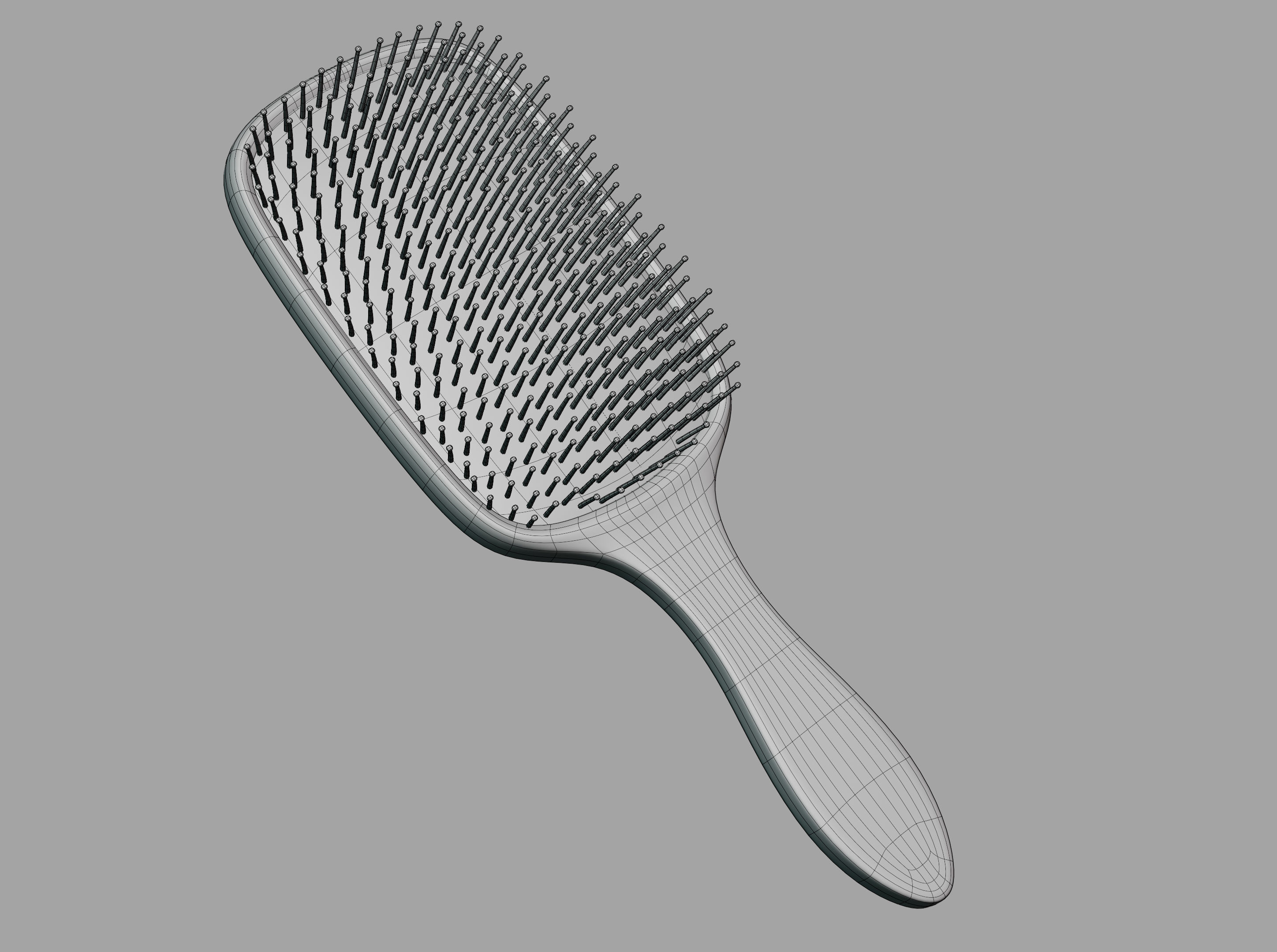 Hair Brush  3D model_2