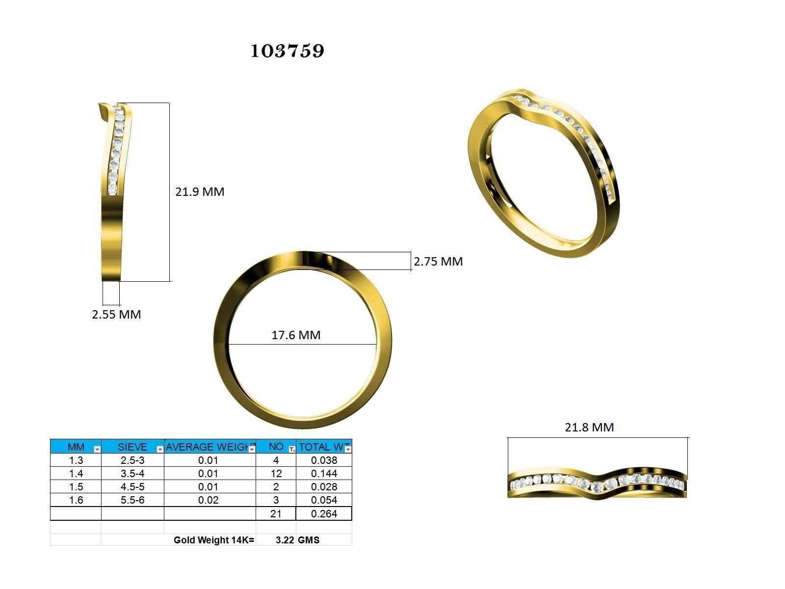 Ring - 103759 3D print model_12