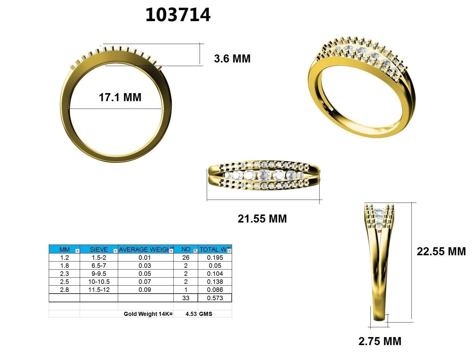 Ring - 103714 3D print model_12