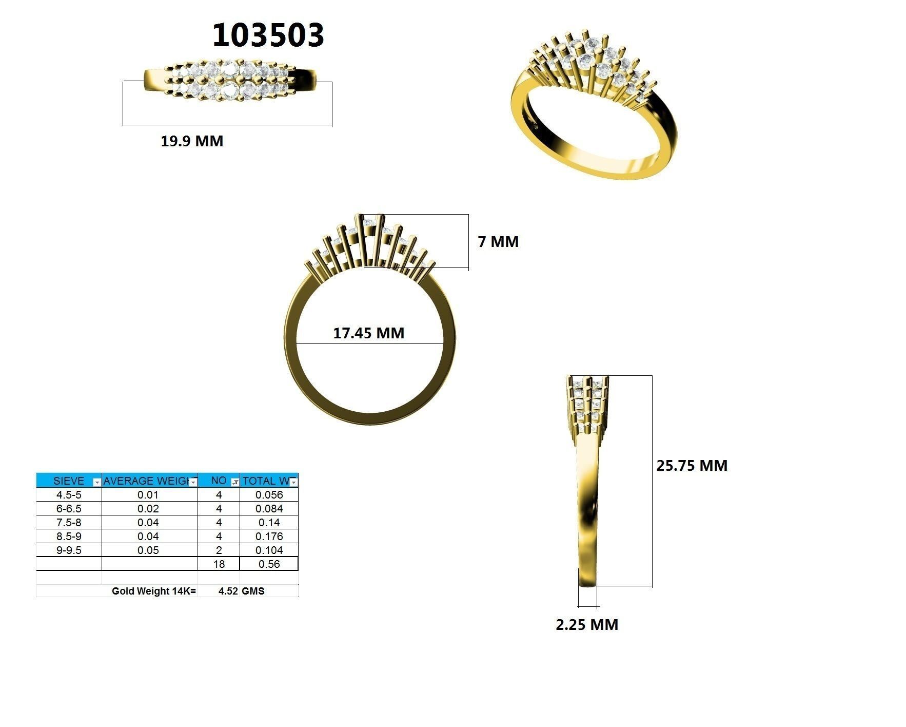 Ring - 103503 3D print model_12