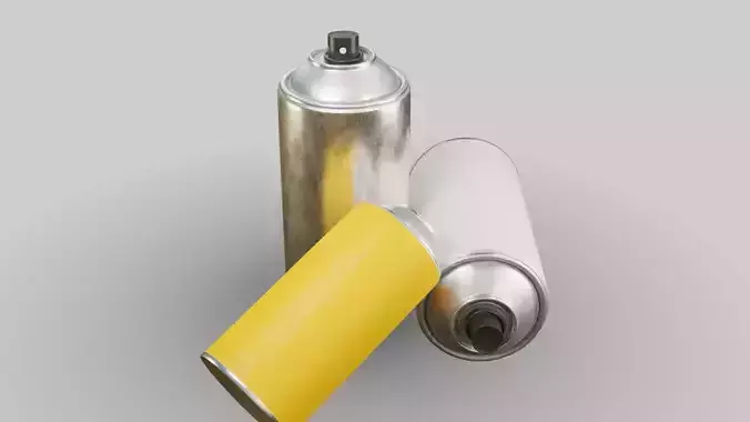 spray can model with 2k pbr textures