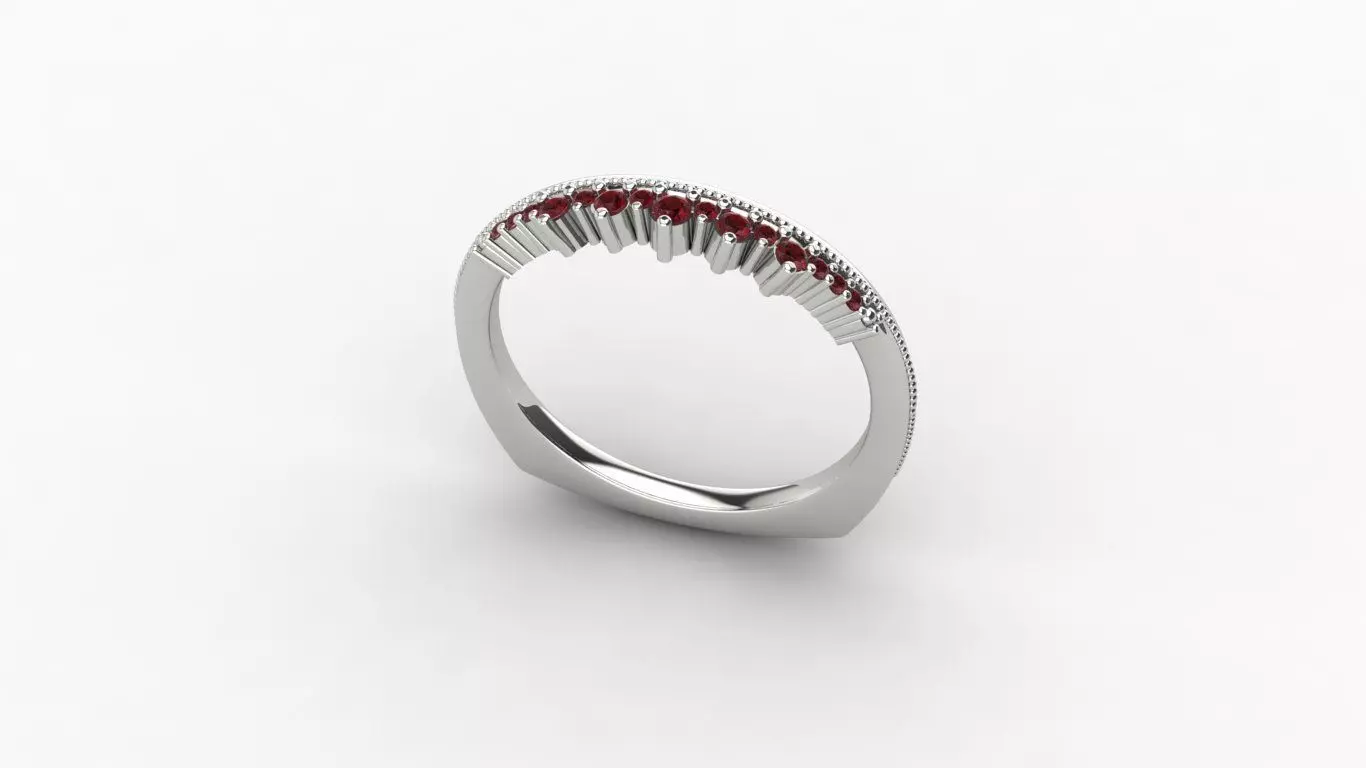 Row ring 3D print model_0