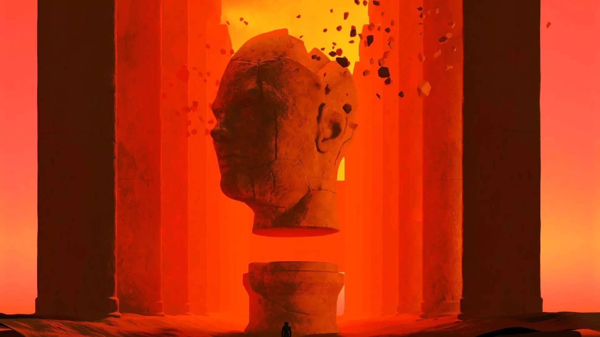 Sci-Fi art In shadow of the broken colossus 3D model_0