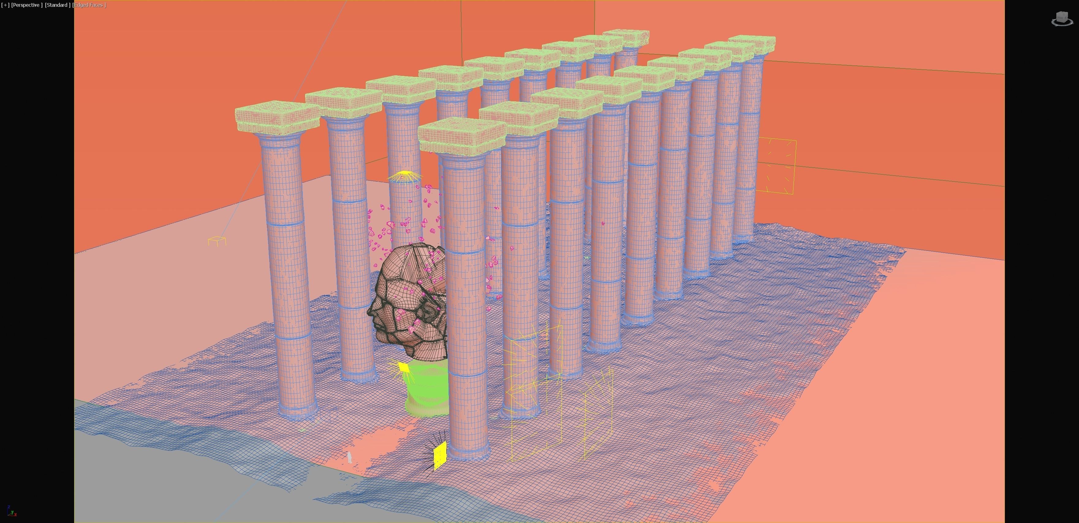 Sci-Fi art In shadow of the broken colossus 3D model_8