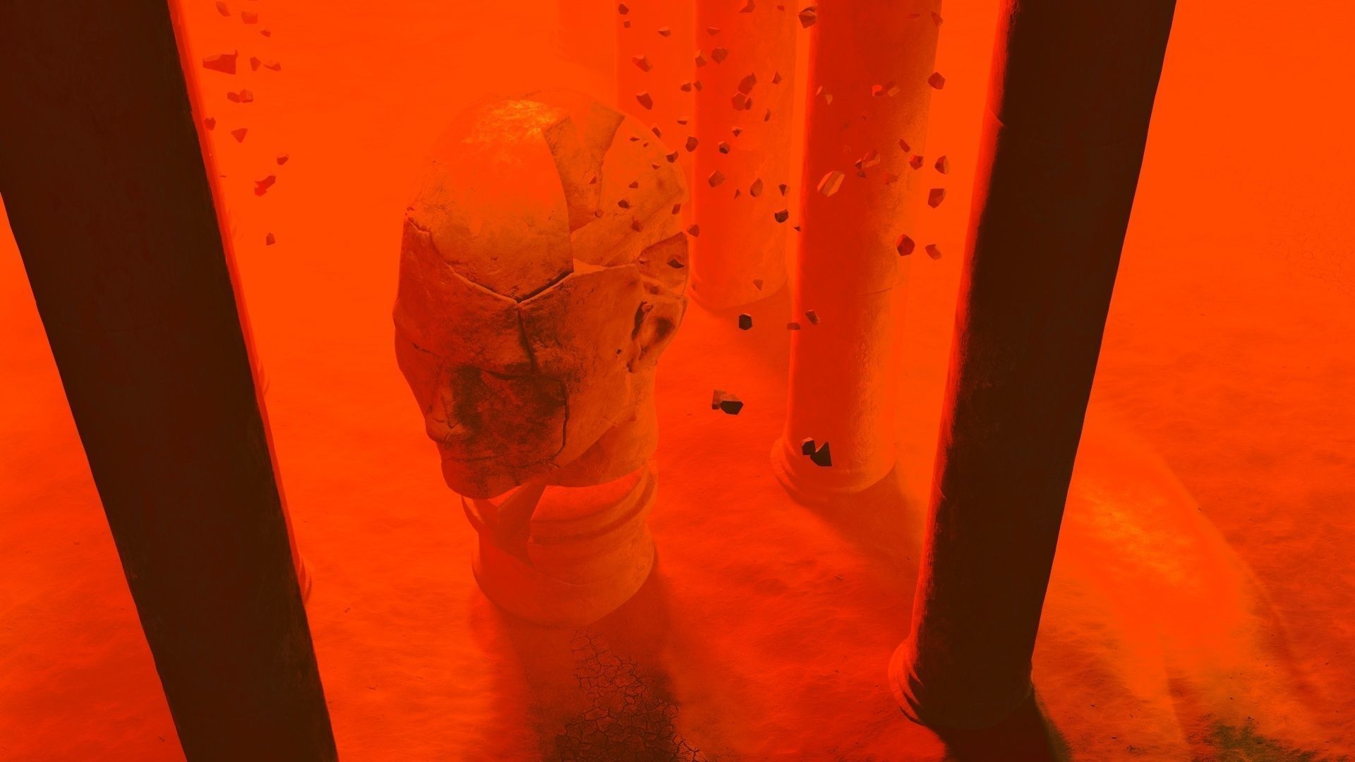 Sci-Fi art In shadow of the broken colossus 3D model_2