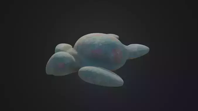 Worn Turtle Tortoise Statue 