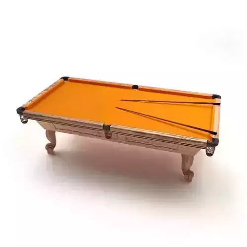 Orange Billiard Table