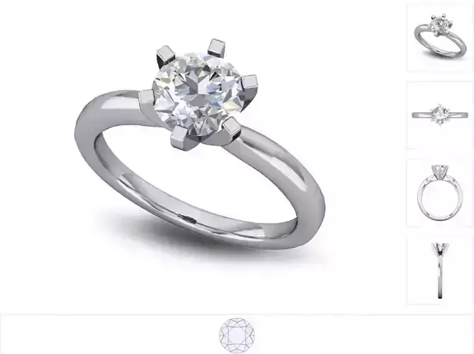 Women ring 3dm stl render detail