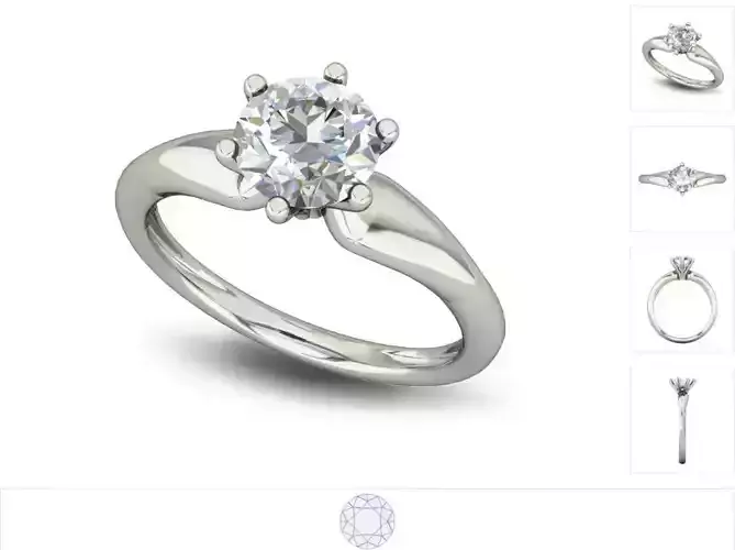 Women ring 3dm stl render detail