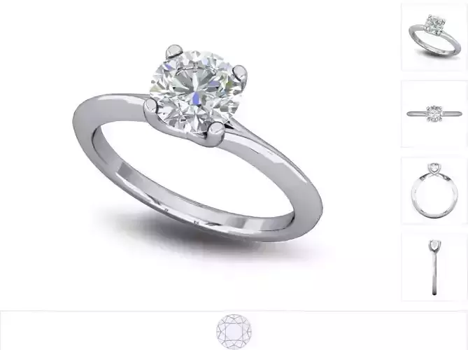 Women ring 3dm stl render detail