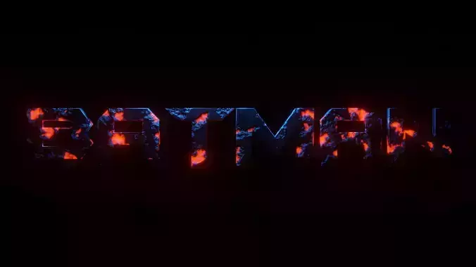 Animated cinematic text with blender Free 3D model