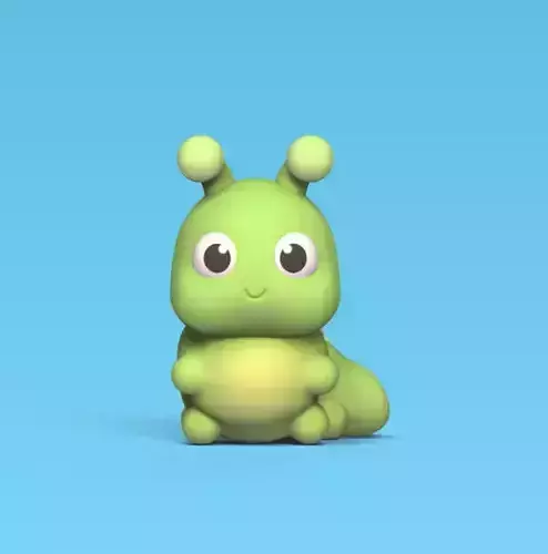 Cute Caterpillar 3D print model