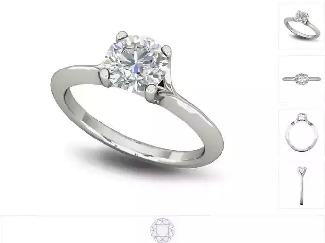 Women ring 3dm stl render detail