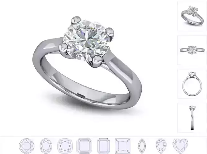 Women ring 3dm stl render detail