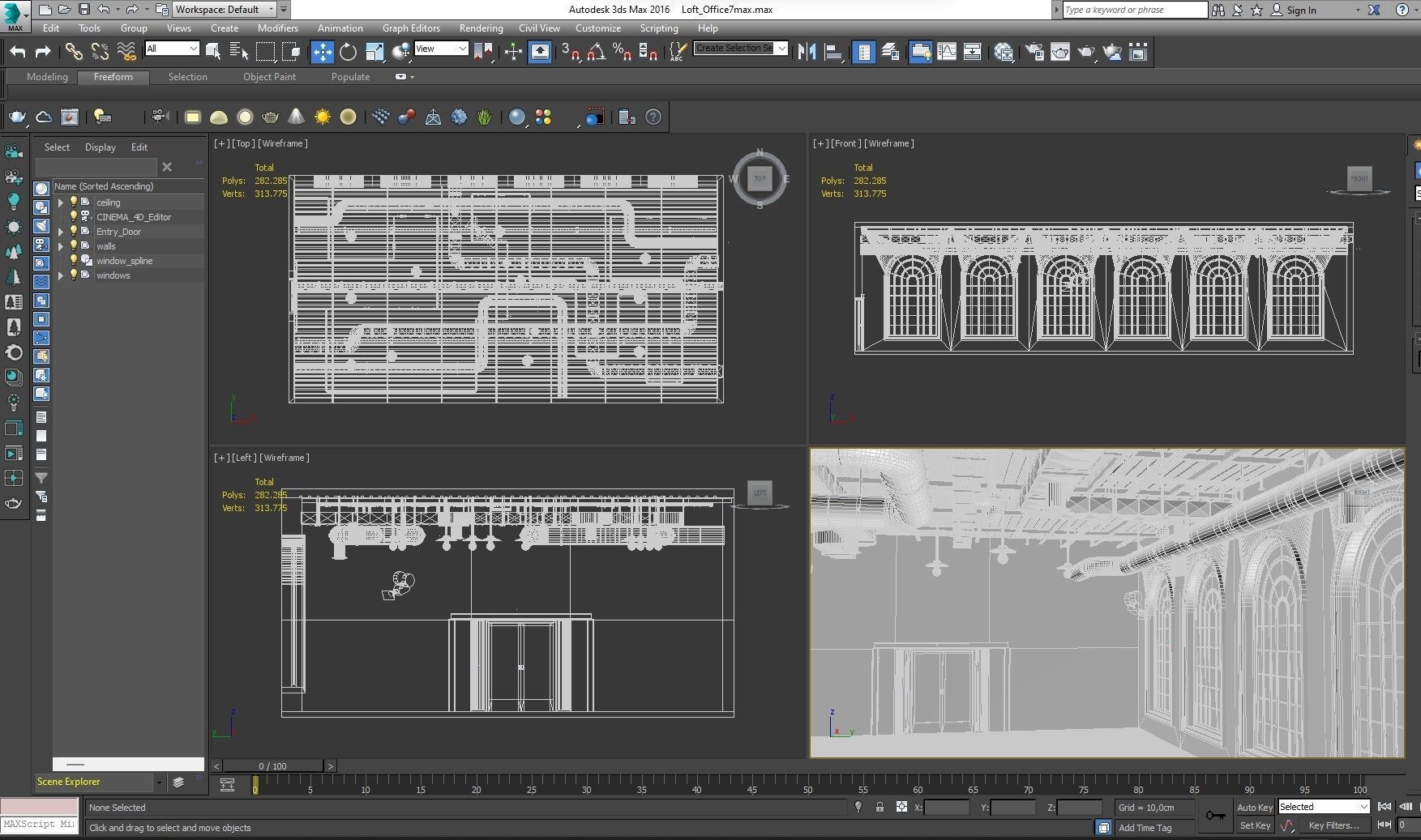 Loft office interior 7 3D model_18