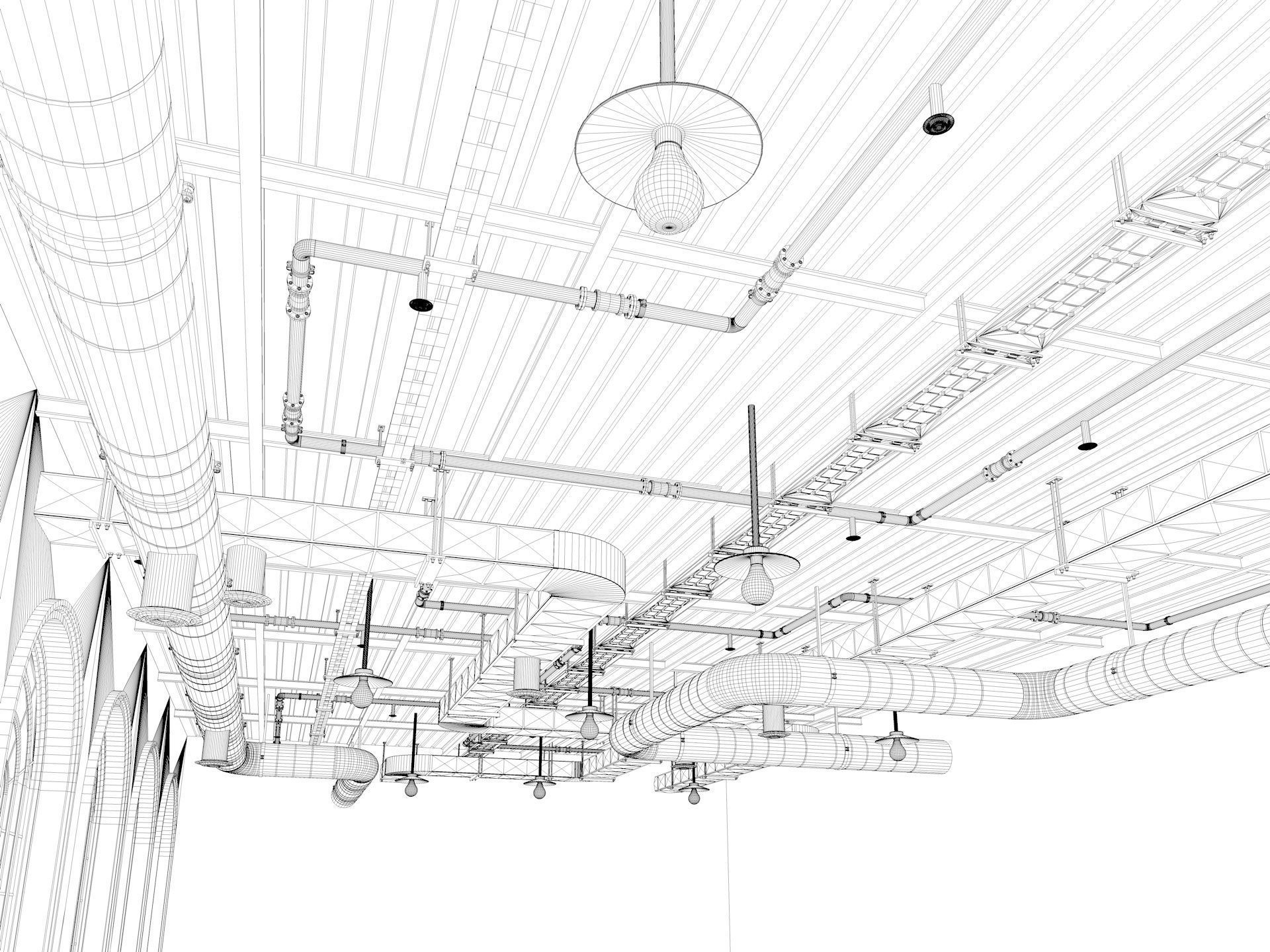 Loft office interior 7 3D model_13