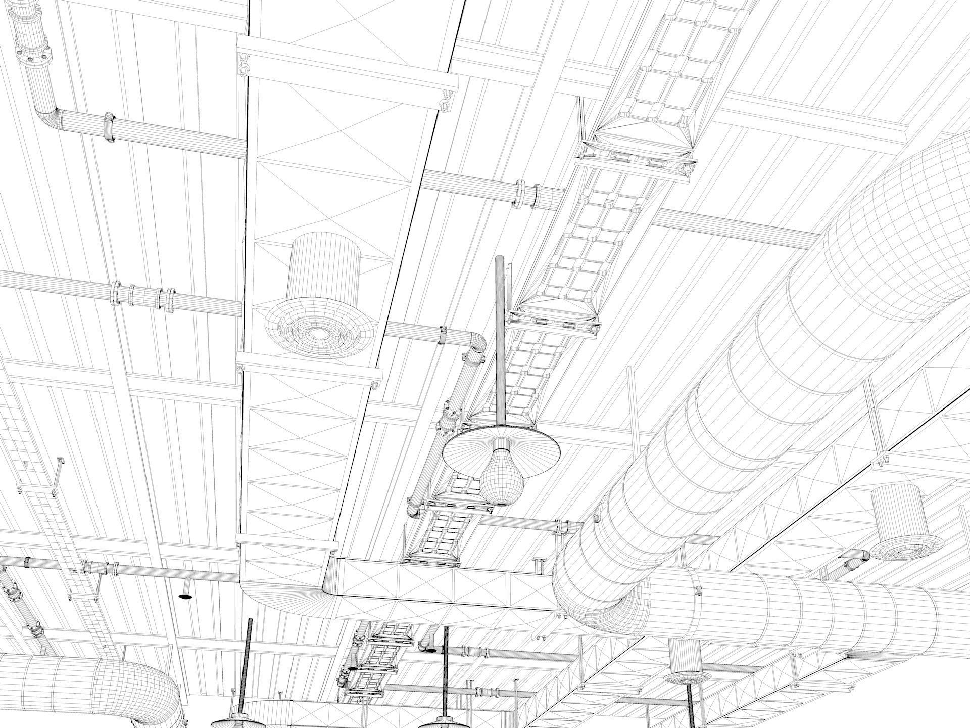 Loft office interior 7 3D model_14