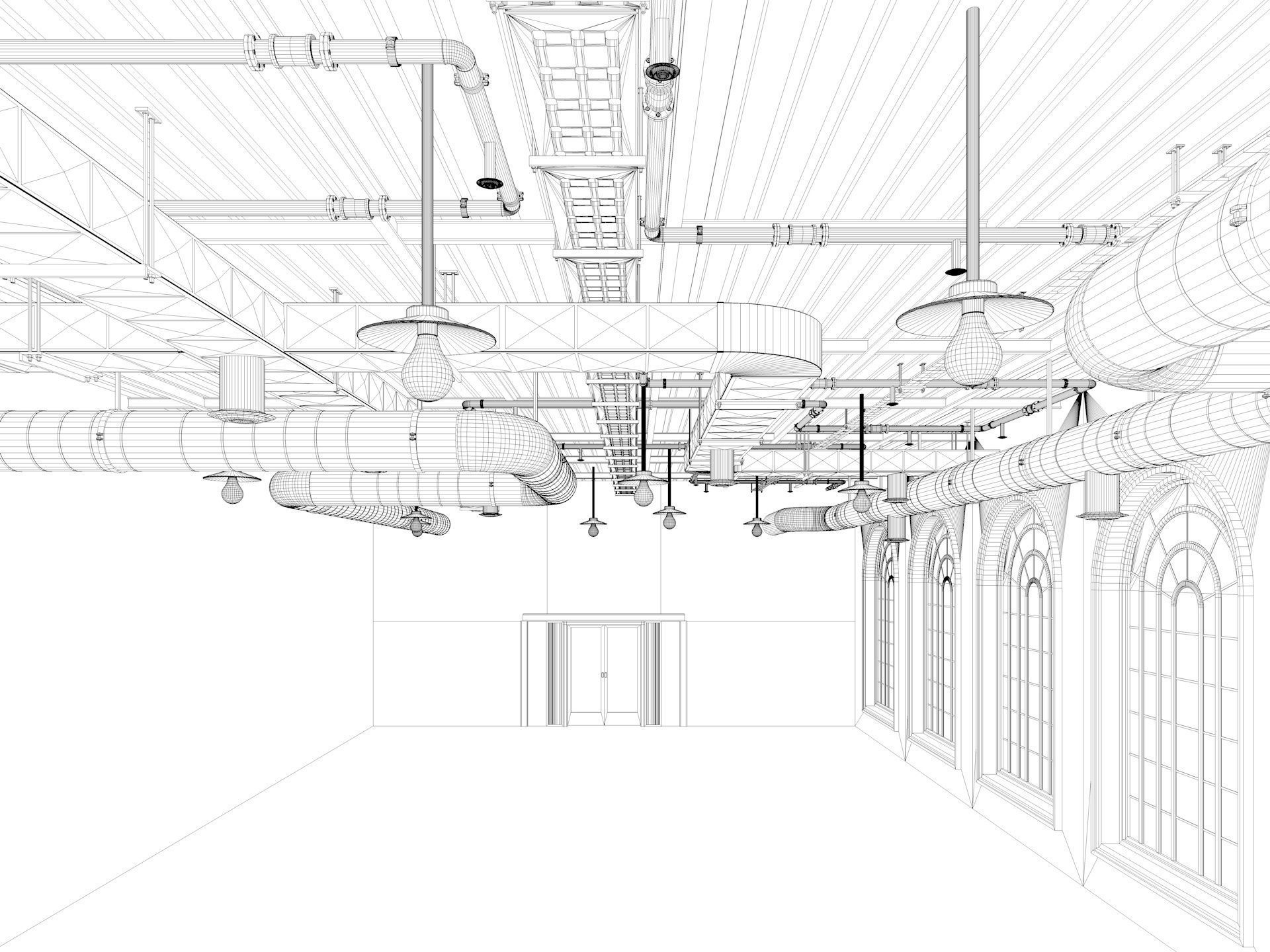 Loft office interior 7 3D model_15