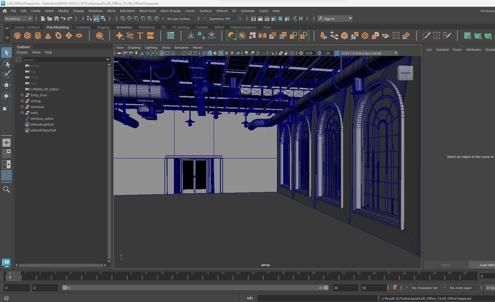 Loft office interior 7 3D model_19