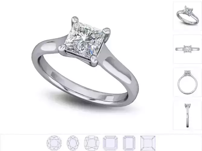 Women ring 3dm stl render detail