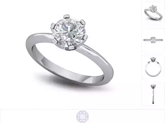 Women ring 3dm stl render detail