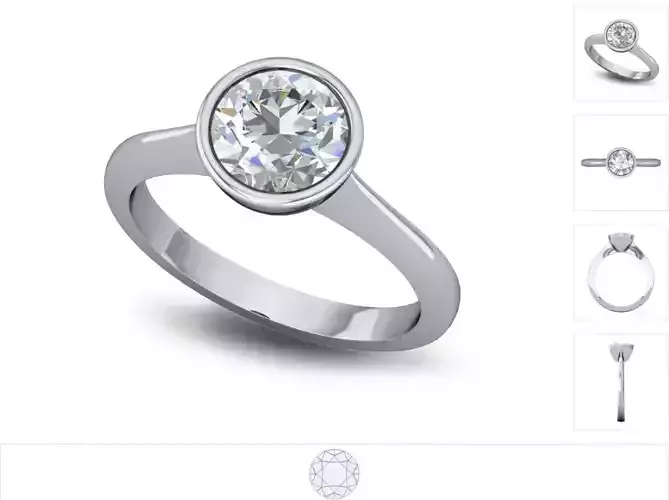 Women ring 3dm stl render detail