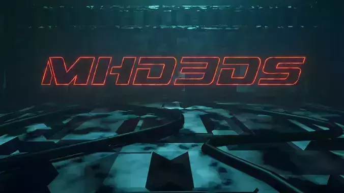 Cyberpunk text animation