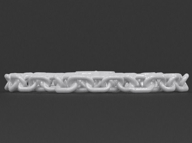 Chain Link Pendant 3D print model_3
