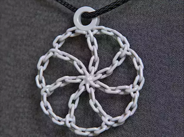 Chain Link Pendant 3D print model