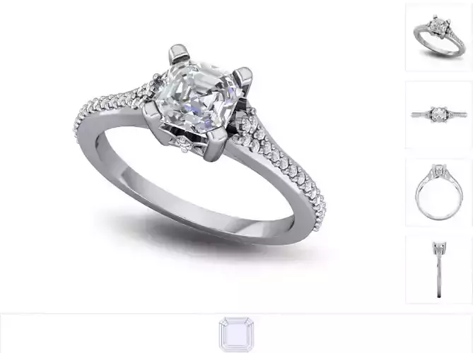 Women ring 3dm stl render detail