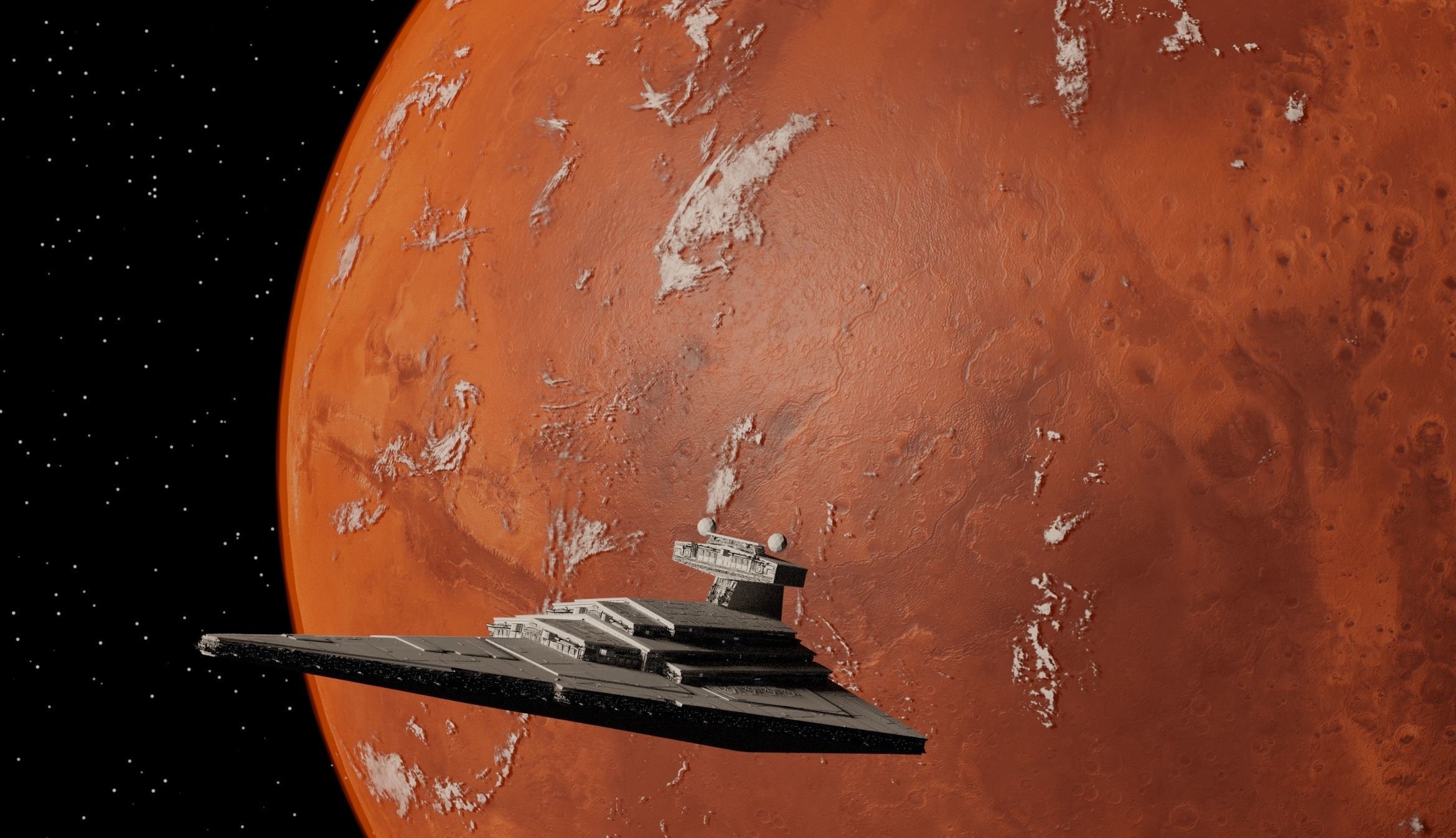 Star destroyer model 3D model_1